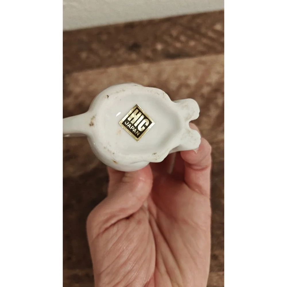 Small White Dog Porcelain Mini Collectible Creamer